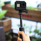 Ulanzi MT-09 Extention Vlog Tripod Mini Portable Handle Grip for Gopro Hero 12, 11, 10, 9, GoPro max Black Session Osmo Action Camera