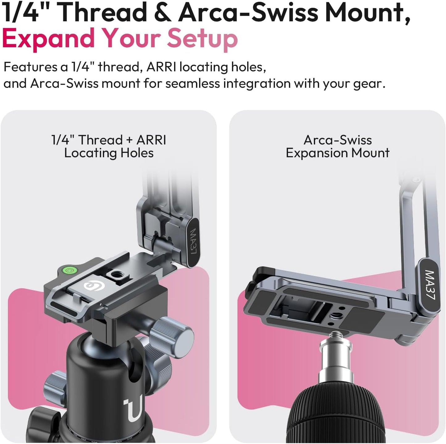 ULANZI MA37 Magnetic Quick Release Mini Tripod for DJI Osmo Action 3/4/5 Pro