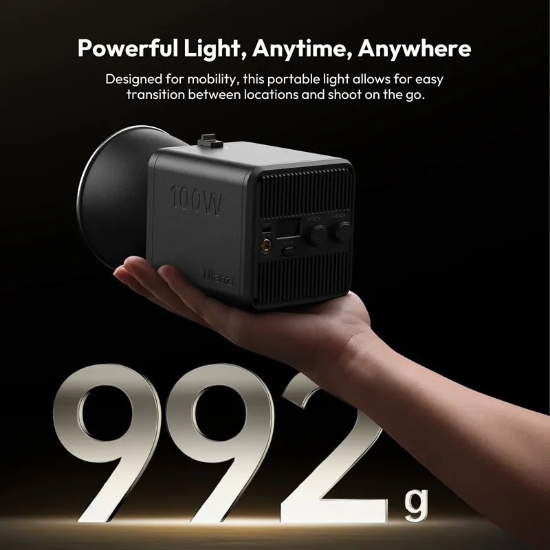 Ulanzi ML100W COB Video Light with Built-In Battery Bi Color