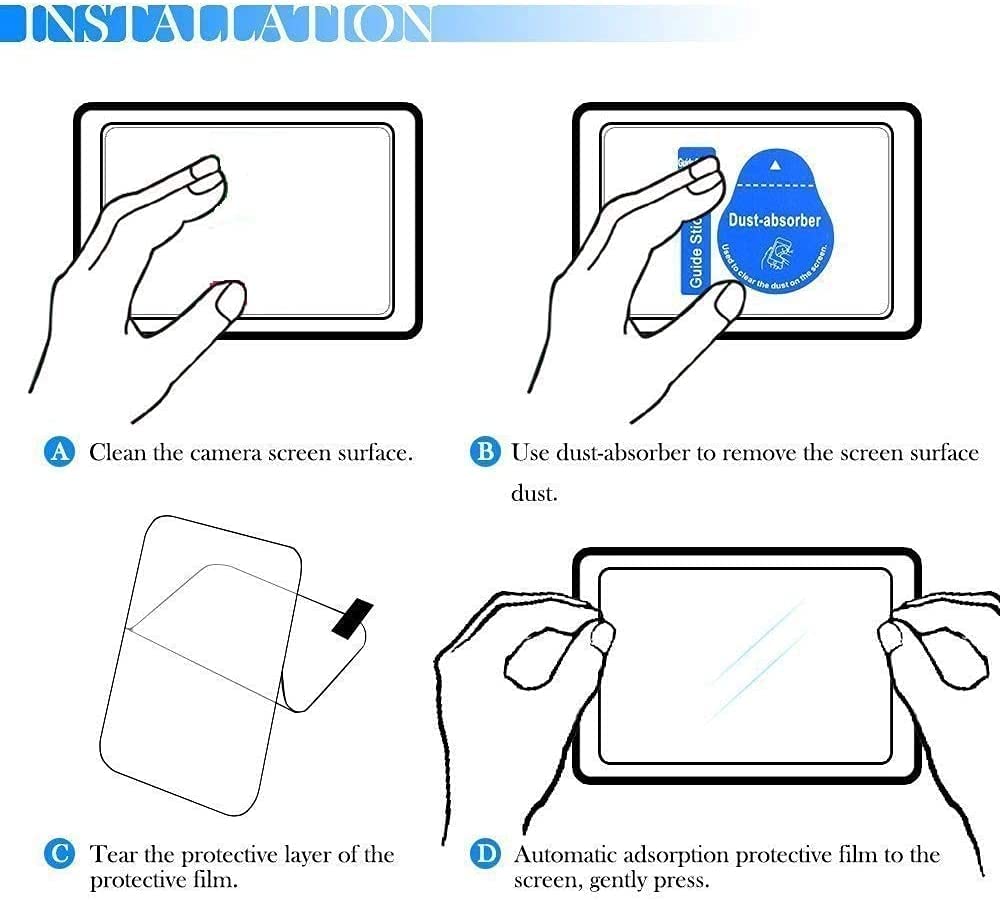 Hiffin LCD Screen Protector Clear Tempered Glass Film Camera LCD Screen Protector Guard 6 Layer (LCD PLAIN NIKON D5300/D5500/D5600)…