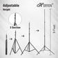 HIFFIN® Heavy-Duty Light Stand (9 feet) for Ring Light, Reflectors, Photo & Video Studio Shooting (Portable, Foldable)