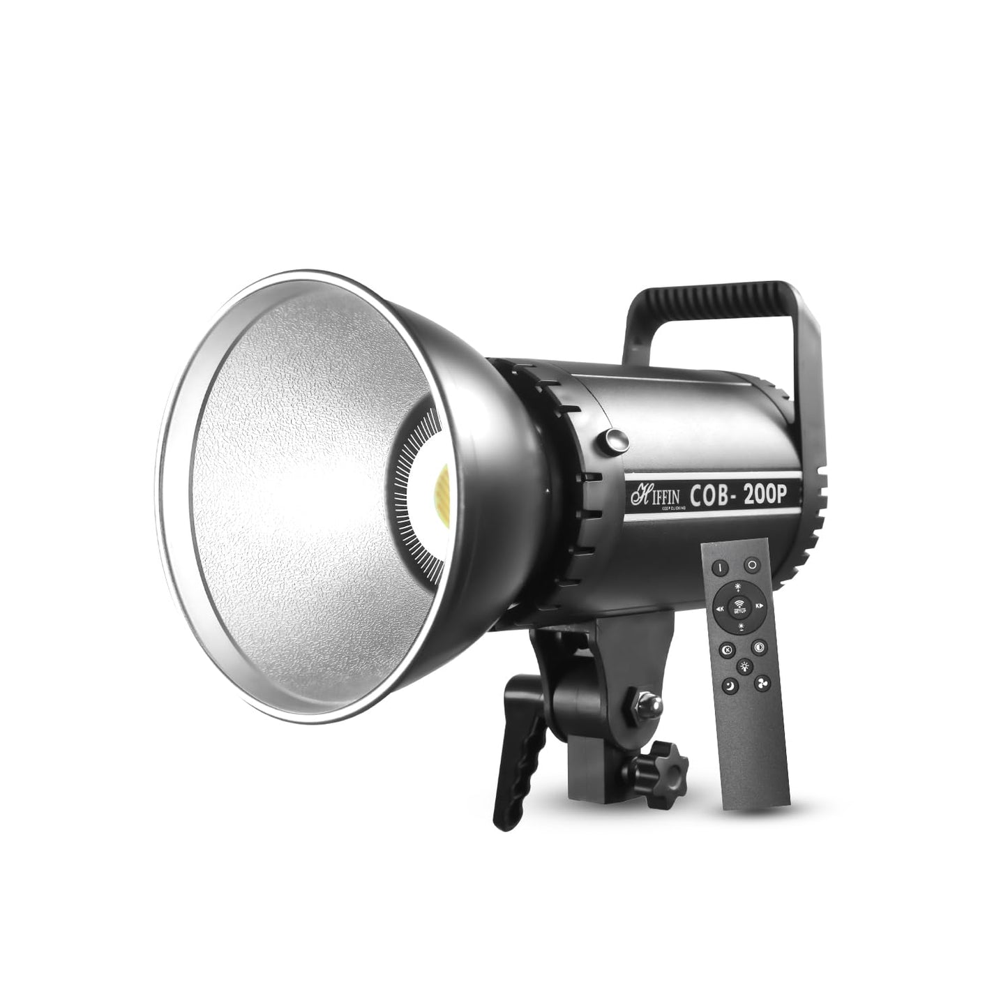 COB-200P 200W LED Video Light, 3200K-5600K Dimmable, Remote Control