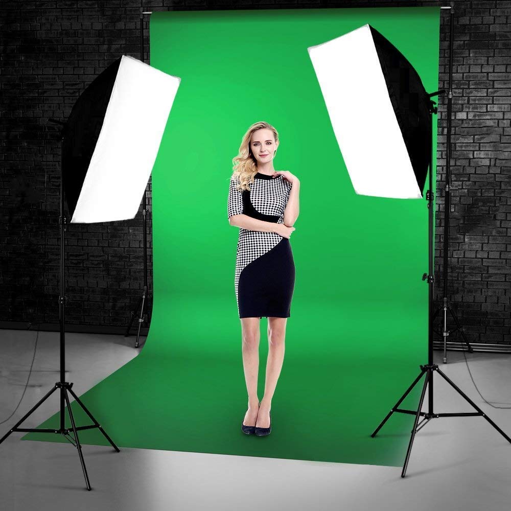 HIFFIN® PRO HD 5 Soft Led Video Light Softbox Kit | 2 Point Lighting | Stand | for YouTube Shooting,Videography, Product Photography, Continuous Studio Lights, Key Fill and Back Light