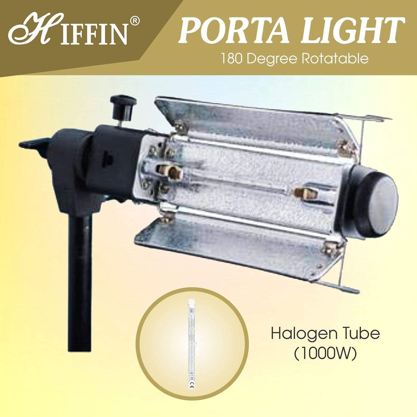 HIFFIN® Extra-Heavy-Duty Porta Kit (14 feet) with Pair of Light Stands, Porta Lights and Umbrellas Professional Studio Setup
