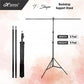 HIFFIN® White Screen Backdrop 8x12 ft with 9 ft Stand - 3 Packs 6x9 ft Photography Backdrop with 2 Pcs Spring Clamps, 1PCs Carry Bag (T Shape Kit C2 C1 W & Double Holder Kit M2)