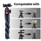 HTR-11 Mini Flexible Tripod with Phone Holder, Cold Shoe & 1/4 Screw