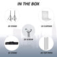 HIFFIN Photography Backdrop Stand Kit with (8*12) White Muslin Curtain