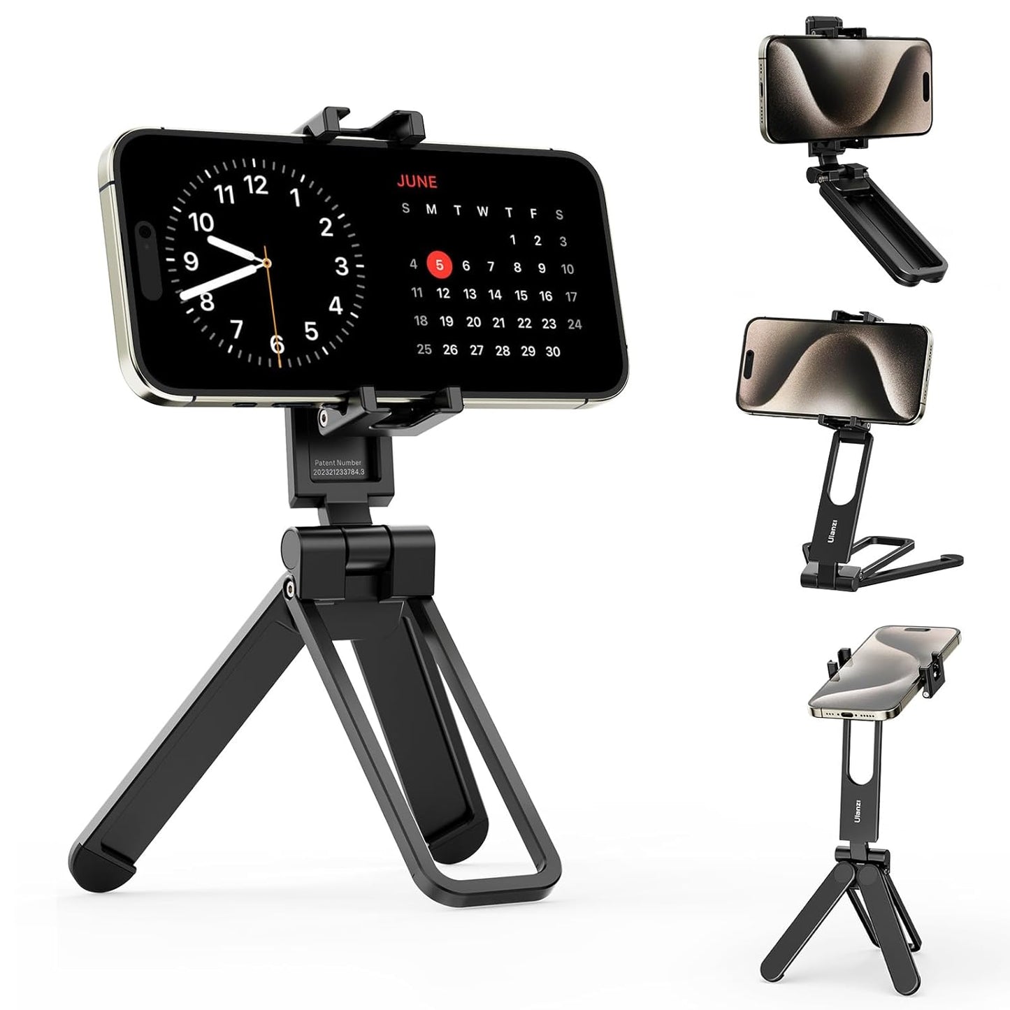ULANZI MA26 Phone Tripod  – Foldable, 2 Cold Shoe, Compact, Lightweight