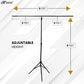 HIFFIN® Black|Grey Screen Backdrop 6x10 ft with Stand -6x9FT Photography Backdrop with 1PC 6.5FT T-Shape Backdrop Stands, 4PCs Spring Clamps, 1PCs Carry Bag