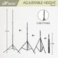 HIFFIN® E27 3 Point Studio Double Holder Kit Umbrella White + Studio Light Stand 9 FT Bulb Holder KIT Mark III | 3 Double Holder | 3 Light Stand 9ft | 3 Umbrella | 6 20 W LED Bulb | 1 Boom
