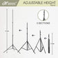 HIFFIN® White Screen Backdrop 8x12 ft with 9 ft Stand - 3 Packs 6x9 ft Photography Backdrop with 2 Pcs Spring Clamps, 1PCs Carry Bag (T Shape Kit C2 C1 W & Double Holder Kit M2)