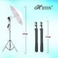 HIFFIN E27 Studio Double Holder KIT Umbrella White + Studio Light Stand 2.7432M (9 FT)+ Umbrella and Bulb Holder KIT Set of 2