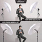 HIFFIN® E27 Studio Triple Holder KIT Mark II Umbrella White + Studio Light Stand 9 FT+ Umbrella and Bulb Holder Kit (2 Triple Holder,2 Light Stand 9FT,2 Umbrella, 6 20 W LED Bulb)