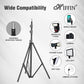 HIFFIN® Light Stand Kit - 9 feet (2 Light Stands) Metal Colour Black 9 feet, Portable & Foldable, Indoor & Outdoor Shoot, Heavy Duty, Photography & Videography