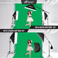 HIFFIN® 5 PRO Quadlux Mark III Soft Led Still & Video Light Softbox 3 Point Lighting Kit with Backdrop Stand, 9x10ft Photo Video Studio Muslin 1 x Curtain Green | Stand Backdrop Support System Kit
