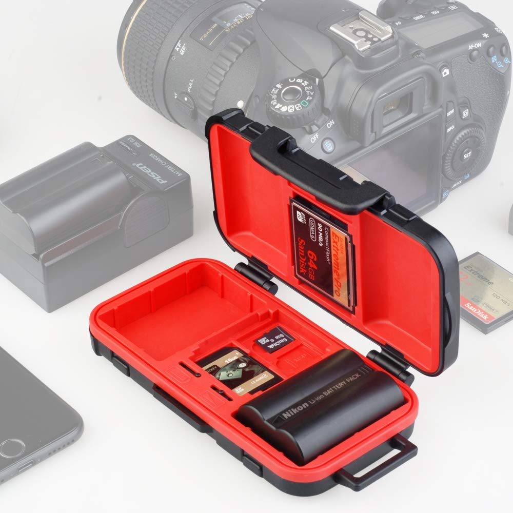HIFFIN® D950 Battery Memory Card Protective Protector Case Box for SD CF XQD Memory Card Camera Battery AA Battery