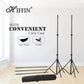 HIFFIN Photography Backdrop Stand Kit (9ft*9ft) with Black (8*12) Muslin Support System