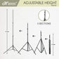 HIFFIN Photography Backdrop Stand Kit with (8*12) White Muslin Curtain