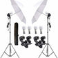 HIFFIN E27 Studio Double Holder KIT Umbrella White + Studio Light Stand 2.7432M (9 FT)+ Umbrella and Bulb Holder KIT Set of 2