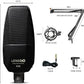 LENSGO KD96 Professional Electret Cardioid Studio Condenser Mic with XLR to 3.5mm Cable for Used for Recording Studio Recording and Live Broadcasting, Games (Black)