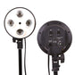 Hiffin Brand 4 in 1 E27 Photo Studio Bulb Holder Base Socket Lamp Bulb Holder Adapter for Photo Video Studio Soft Box Video Light - Black(Pack of 2 PCS)
