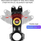 Hiffin Motorcycle Bike Leg Guard Handlebar Mount Selfie Stick Pole for Insta360 ONE X3/X2, ONER/RS, ACE/ACE PRO, Hero 12/11/10/9 and Other Cameras - Stable Shooting for Action Cameras