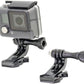 HIFFIN® J Hook Buckle Mount for Vertical Surface, Compatible for All GoPro Max/GoPro Hero 8 7 6 5 4 3+ 3 HD and Other Camera - Black (2pcs)