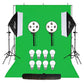 HIFFIN® PRO Quadlux Mark II Soft Led Still & 8.5 x 10 ft Background Support System Kit Video Light Softbox with AC Power, YouTube Shooting,...