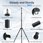 ULANZI TT43 6.23ft Extendable Light Stand, Aluminum Tripod for Studio