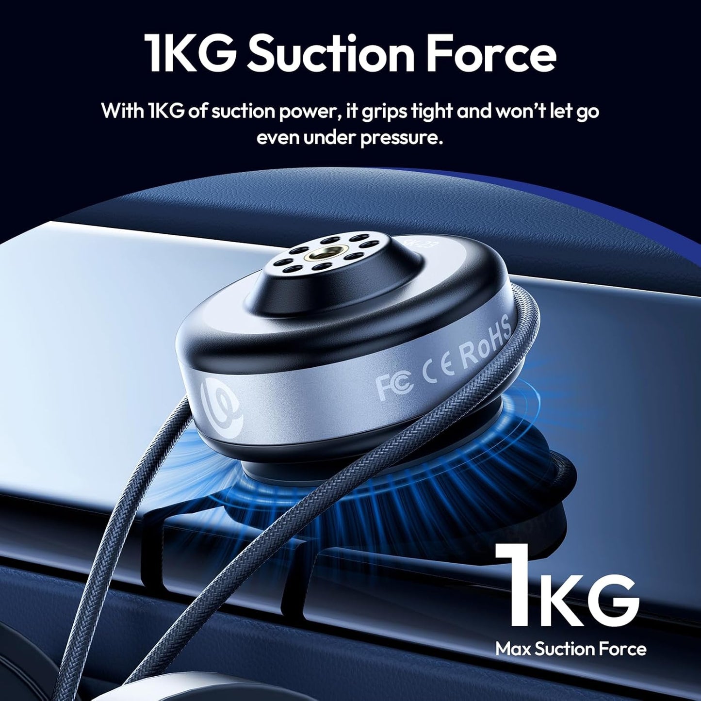 ULANZI SK-23 Electric Suction Cup Mount 1/4'' for GoPro, DJI, Insta360
