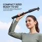 ZP001 5Ft Extendable Selfie Stick, 153cm 5-Section Monopod, 1/4" Screw & Shoe Mount, Mobile/GoPro Holder, Black