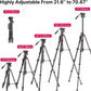 ULANZI VT-02 Metal Tripod – Heavy Duty Portable, Adjustable for DSLR/Phones