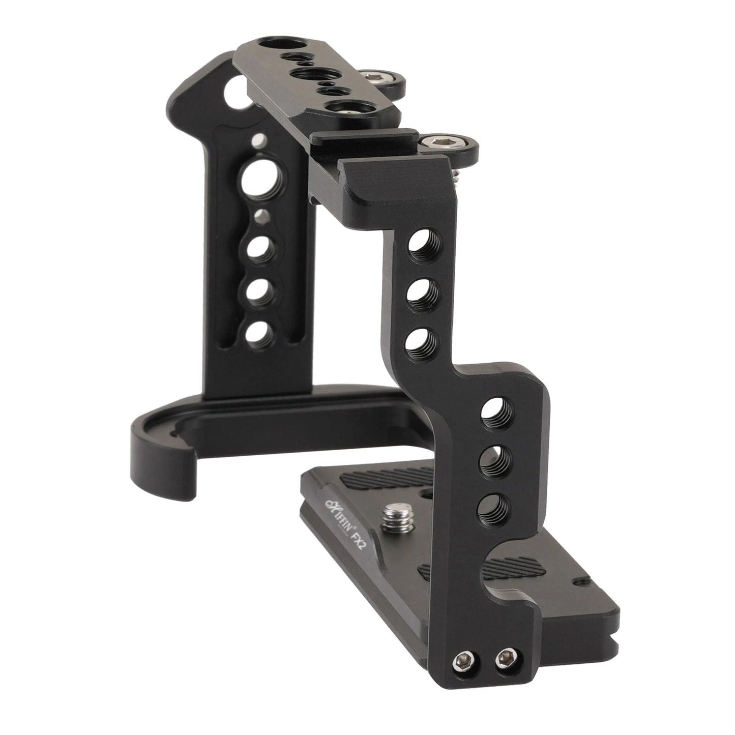 FX2 Metal Camera Cage Arca-Type Quick Release Cold Shoe 1/4″ & 3/8″ Thread Mount