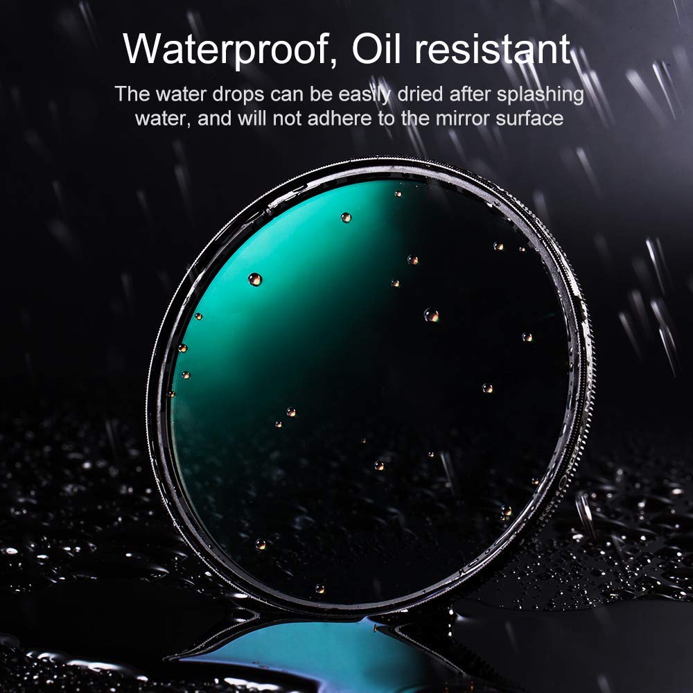 HIFFIN® Super DMC CPL 77mm 99 PCNT Transmittance MC Japan Optics 16-Layer Multi-Coated Polarized Filter Protects Front Lens Element Rugged Black Filter Ring