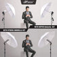 HIFFIN E27 STUDIO DOUBLE  HOLDER KIT UMBRELLA WHITE + STUDIO LIGHT STAND 2.7432M (9 FT)+ UMBRELLA AND BULB HOLDER KIT SET OF 1 (1 SINGLE HOLDER,1 LIGHT STAND 9FT,1 UMBRELLA, 1 18 WT LED BLUB)