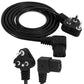 HIFFIN® 15 Meter 250 Volts 3 Pin Laptop Power Cable Cord Charger Adapter with Box Package - Black