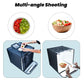 HIFFIN 40X40CM Portable Light Tent with Magnet LED Strips and Background White, Black, Light Yellow