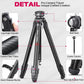 Zero Y Professional Carbon Fiber Camera Tripod, 360° Ballhead, 39lb Max Load