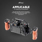 HIFFIN S5II Hersmay Aluminium Camera Cage for LUMIX S5 II / S5 IIX Mirrorless Camera, Built-in Cold Shoe & NATO Rail, Quick Release Plate for Arca Swiss