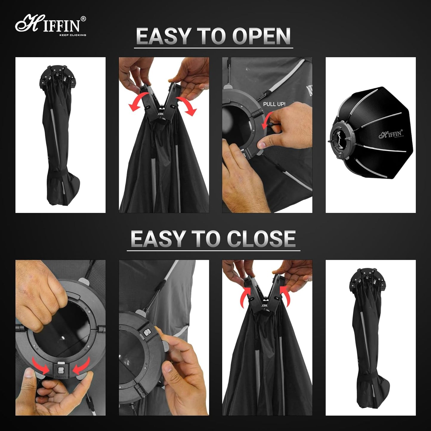 KT90 Octagonal Softbox with Quick Release & Bowens Mount, Bag Included