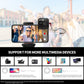 LENSGO 348-C Compact Wireless Microphone System Transmitter/Receiver Wireless Solution with Magnetic Gear Clip-On Lavalier Microphone (2 TX & 1 RX)