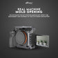 HIFFIN A7M4 Metal Cage for A7M4, A7R4A, A1, A9II, A7S3, A7R5, A7IV Built-in Quick Release Plate for Arca-Type, Filmmaking Video Cage with Shoe Mount, 1/4'' & 3/8'' Threaded Holes