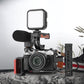 HIFFIN Metal Cage Compatible with Sony Alpha A7CII/ A7CR Cameras, Quick Release Arca-Type Base, 1/4" & 3/8" Screws, Cold Shoe Mounts for Microphone, Monitor, and Fill Light Expansion