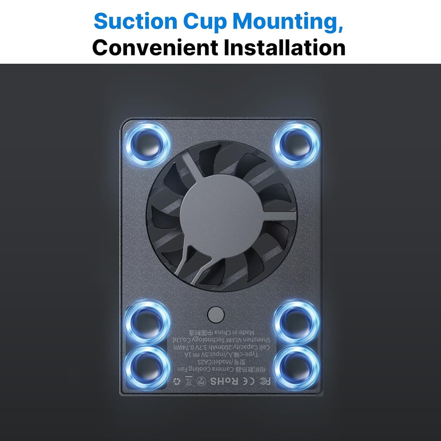 Ulanzi CA25 Camera Cooling Fan for Sony/Canon/FUJIFILM/Nikon C072GBB2 | Upgraded