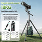 ULANZI JJ06 GlideGo Carbon Fiber Video Tripod, Dual 360° Pan Head, 73.6 inch Max Height, 11 lb Load