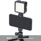 HIFFIN® VB-S700 Phone Tripod Mount with Cold Shoe Mount for Microphone LED Light with 1/4'' Tripod Screw Compatible with iPhone/Oneplus/Mi/Oppo & Other Smartphones Vlogging Accessories