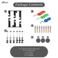 3-Roller Backdrop Stand & Wall Mount with 2 Hooks, 6 Bars & 3 Chains
