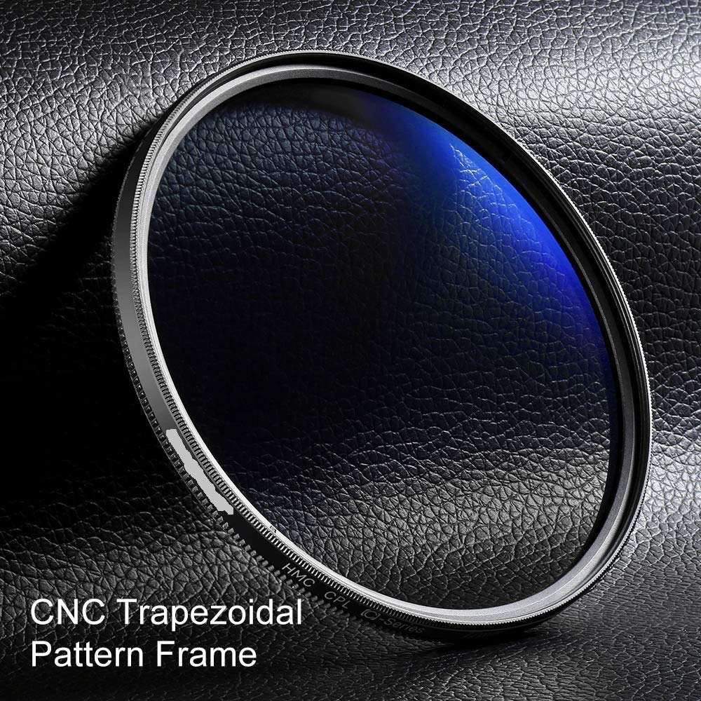 HIFFIN Super DMC CPL 62mm 99 PCNT Transmittance MC Japan Optics 16-Layer Multi-Coated Polarized Filter Protects Front Lens Element Rugged Black Filter Ring