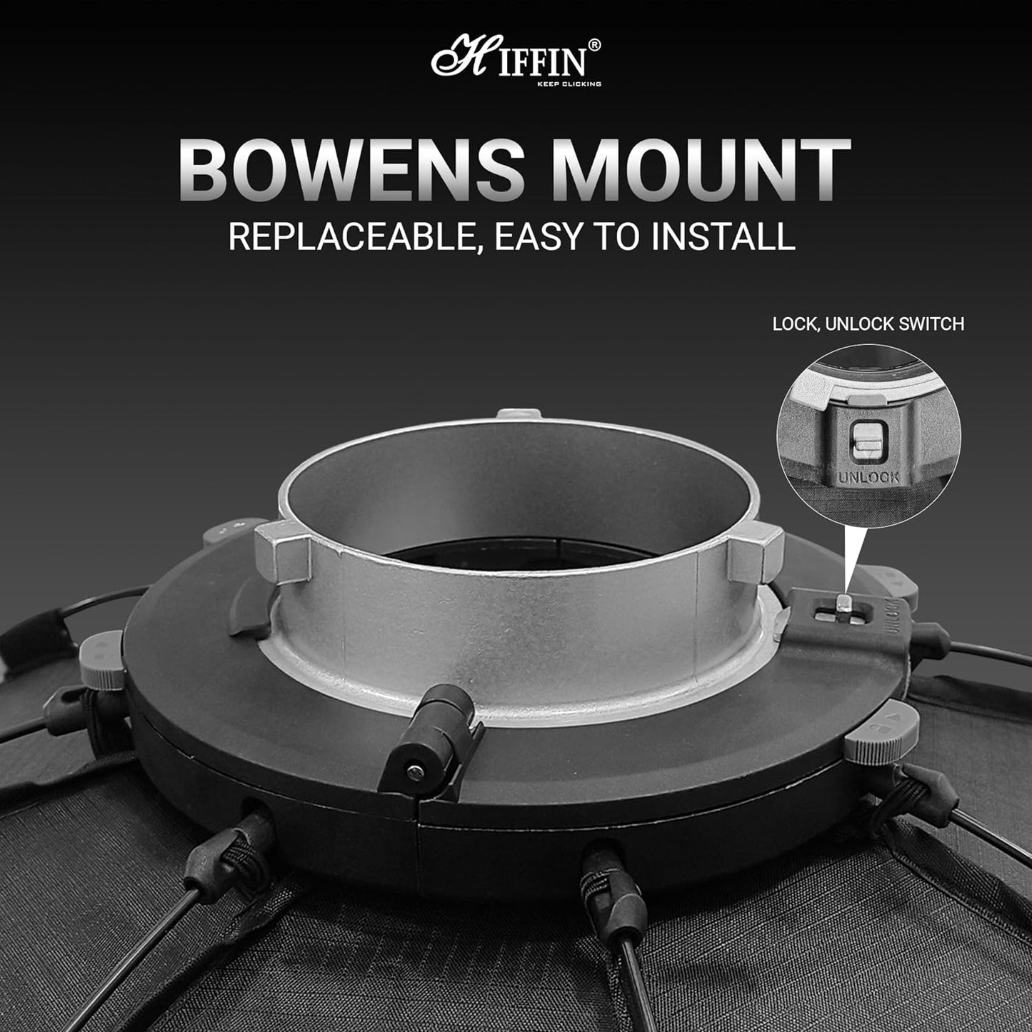 KT90 Octagonal Softbox with Quick Release & Bowens Mount, Bag Included