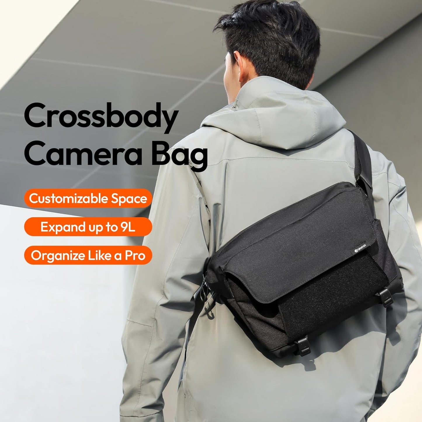 ULANZI BP11 8L Camera Sling Bag, Splash-Proof DSLR/Mirrorless Anti-Theft Crossbody